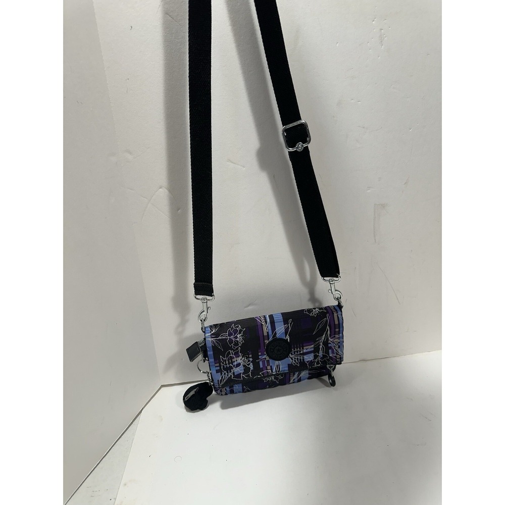 Kipling LYNNE Small crossbody Convertible 3 In 1 Bag - Purple Black W Monkey